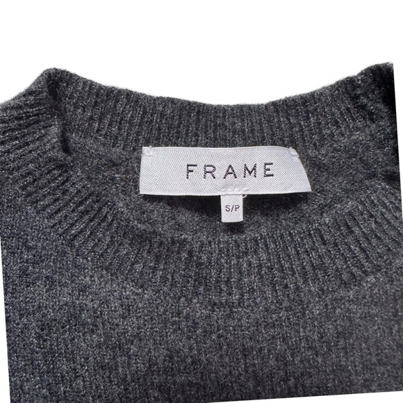 FRAME Ruched Sleeve Cashmere Sweater - Picture 9 of 15